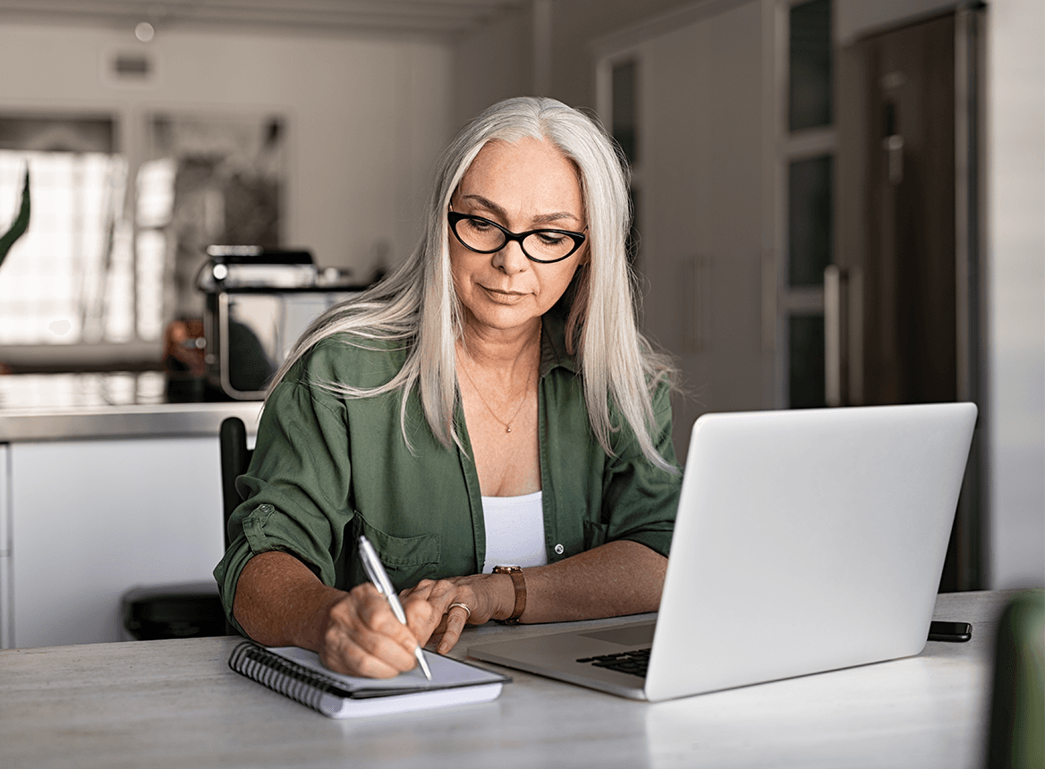 Experienced Professional Working From Home Office