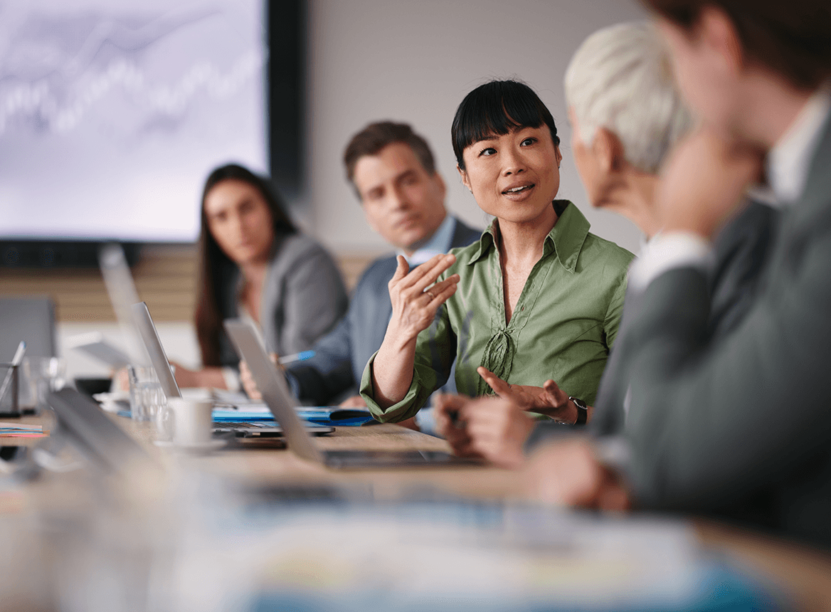 Executive Team Meeting Discussion Table